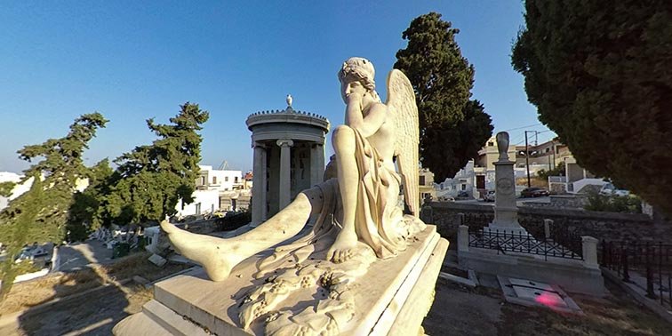 Syros Landmarks Cemetery